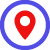 Location pointer icon to show optional maps included in website design and development service